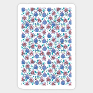 Abstract Figs Fruit Seamless Pattern Sticker